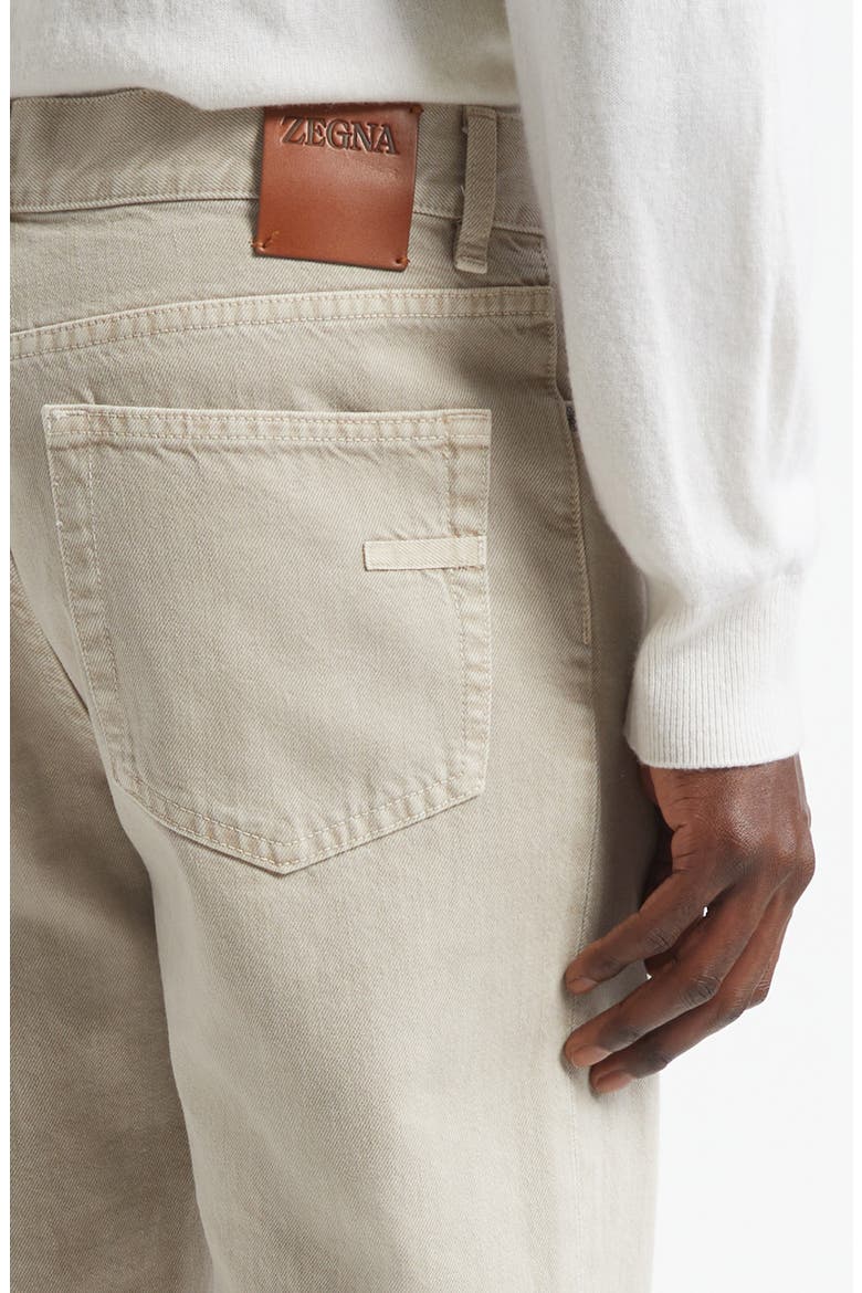 City Fit Nonstretch Denim Jeans, Alternate, color, MED BEIGE SOLID