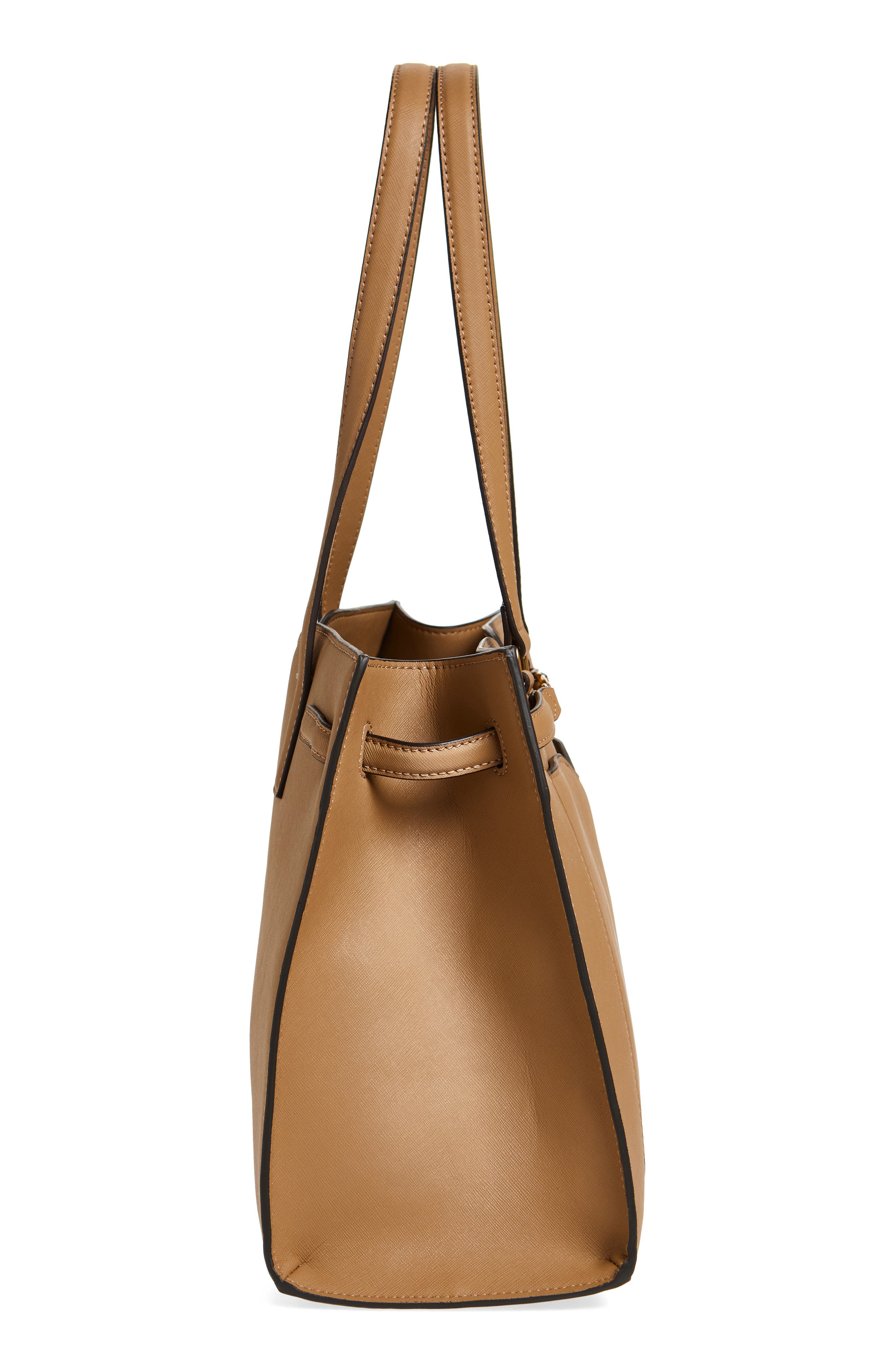 Loraine Leather Box Tote, Alternate, color, MEDIUM GREY