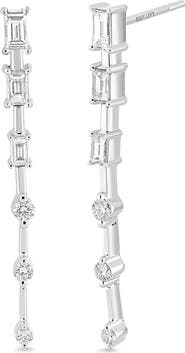 Bony Levy 18K Gold Gatsby Diamond Linear Drop Earrings (Online Trunk Show)