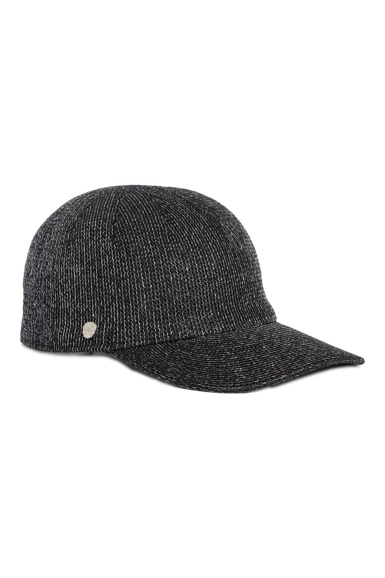 Metallic Paper Packable Baseball Cap, Main, color, BLACK