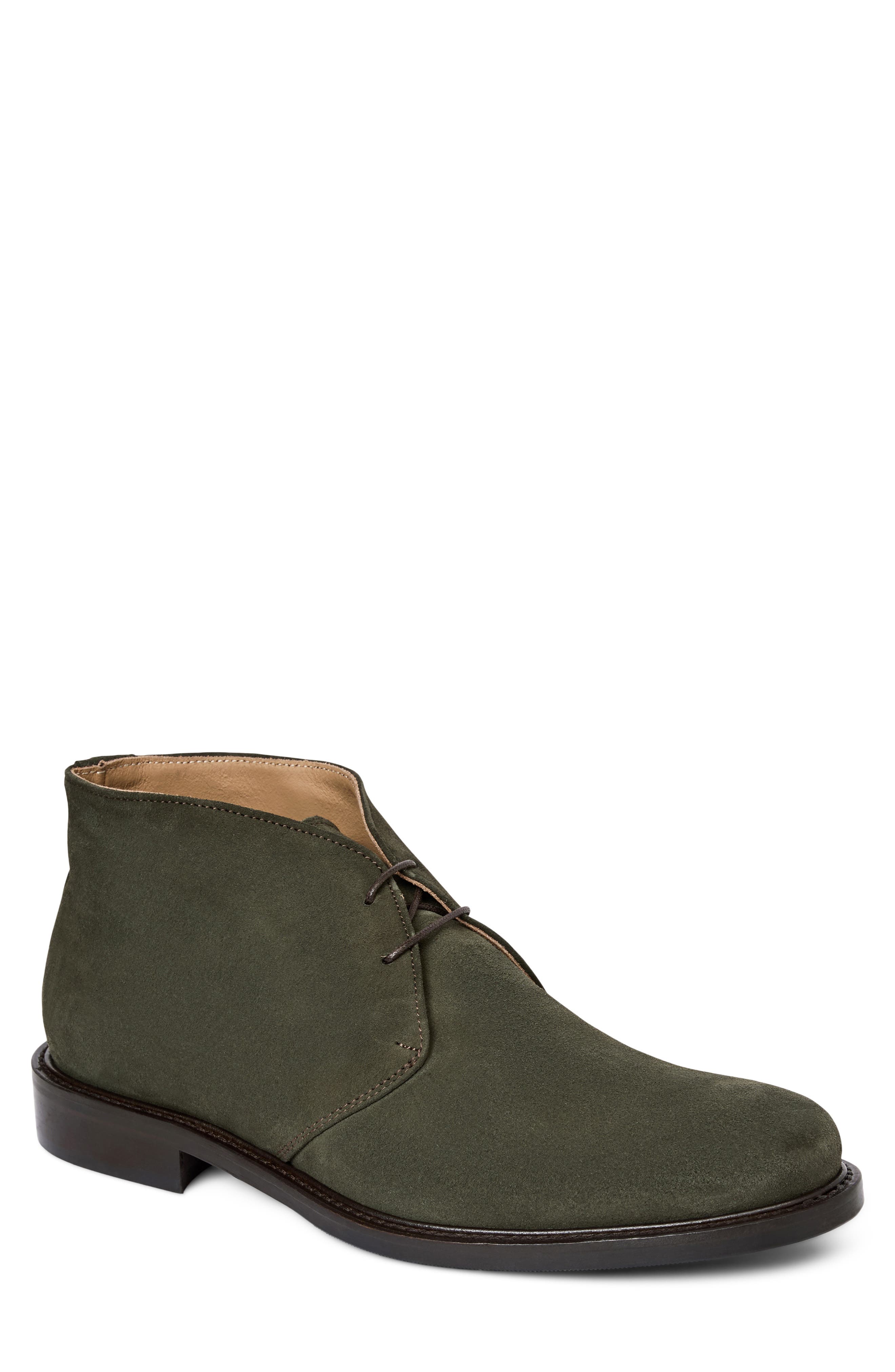 Desmo Leather Chukka Boot, Main, color, GREEN