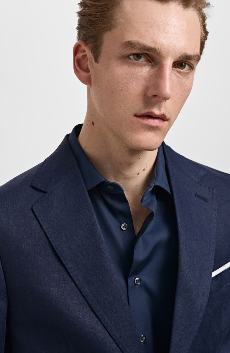Slim Fit Linen Sport Coat