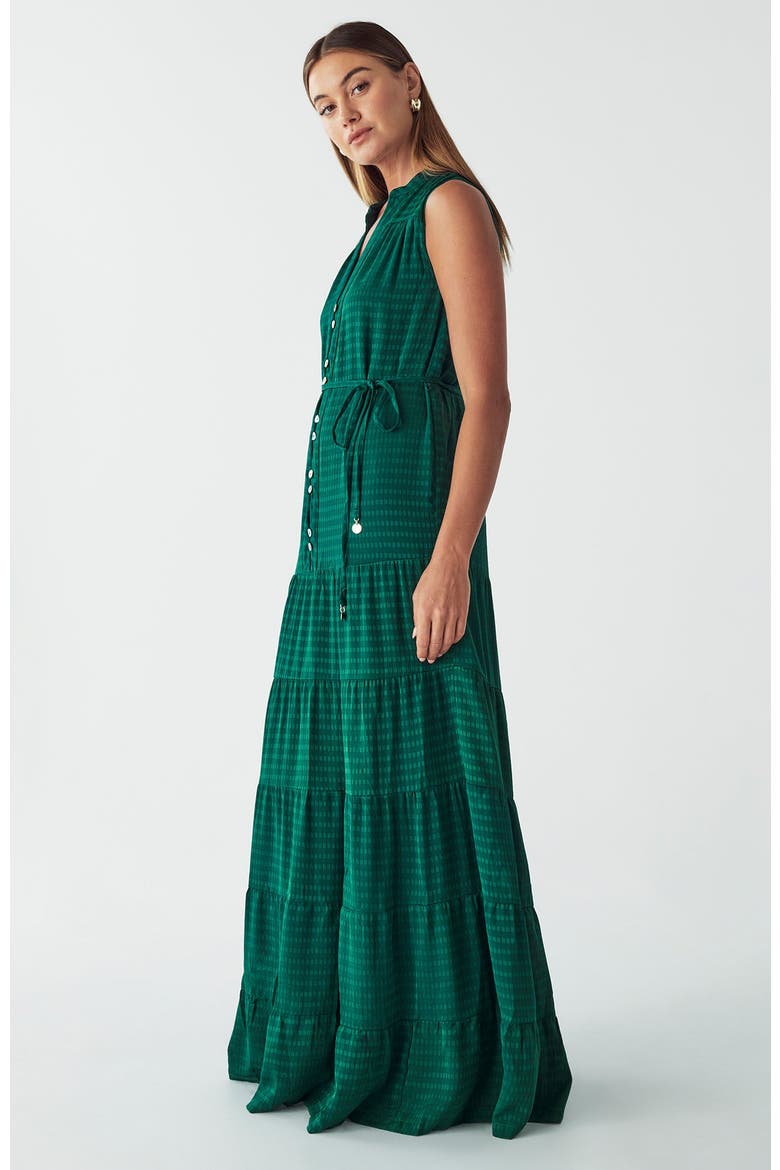 Nomie Maxi Dress, Alternate, color, Emerald