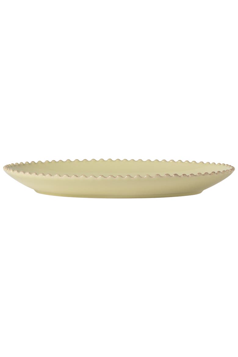 Pearl Oval platter, Alternate, color, Lily Green