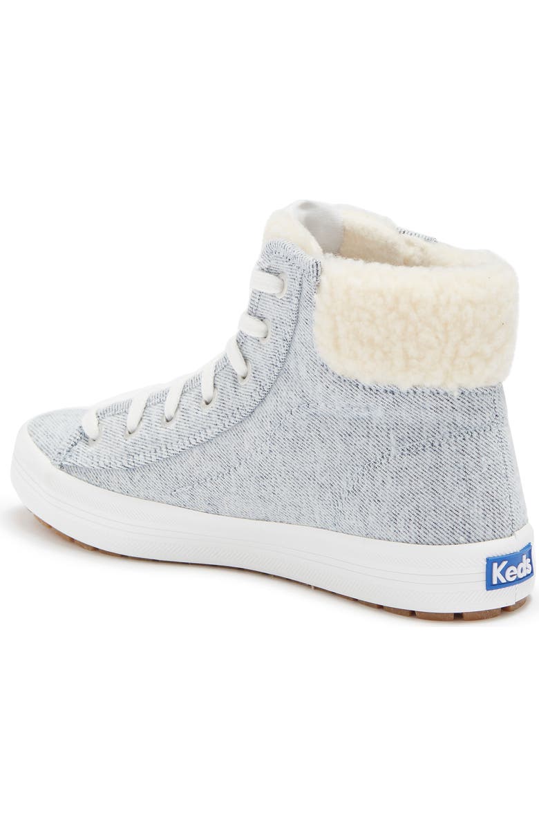 Keds<sup>®</sup> KEDS Kickstart Hi TRX Faux Fur Trimmed Sneaker, Alternate, color,