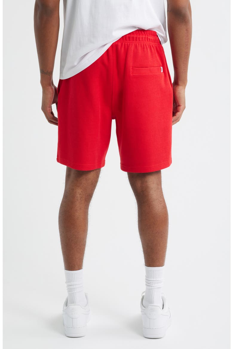 BB Helmet Cotton Drawstring Shorts, Alternate, color, RED