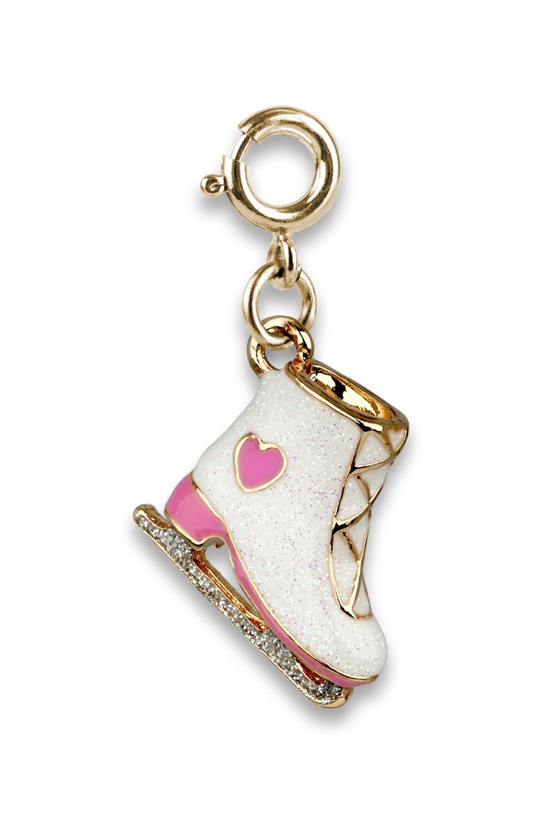 CHARM IT!<sup>®</sup> Kids' Glitter Ice Skate Charm, Main, color, White