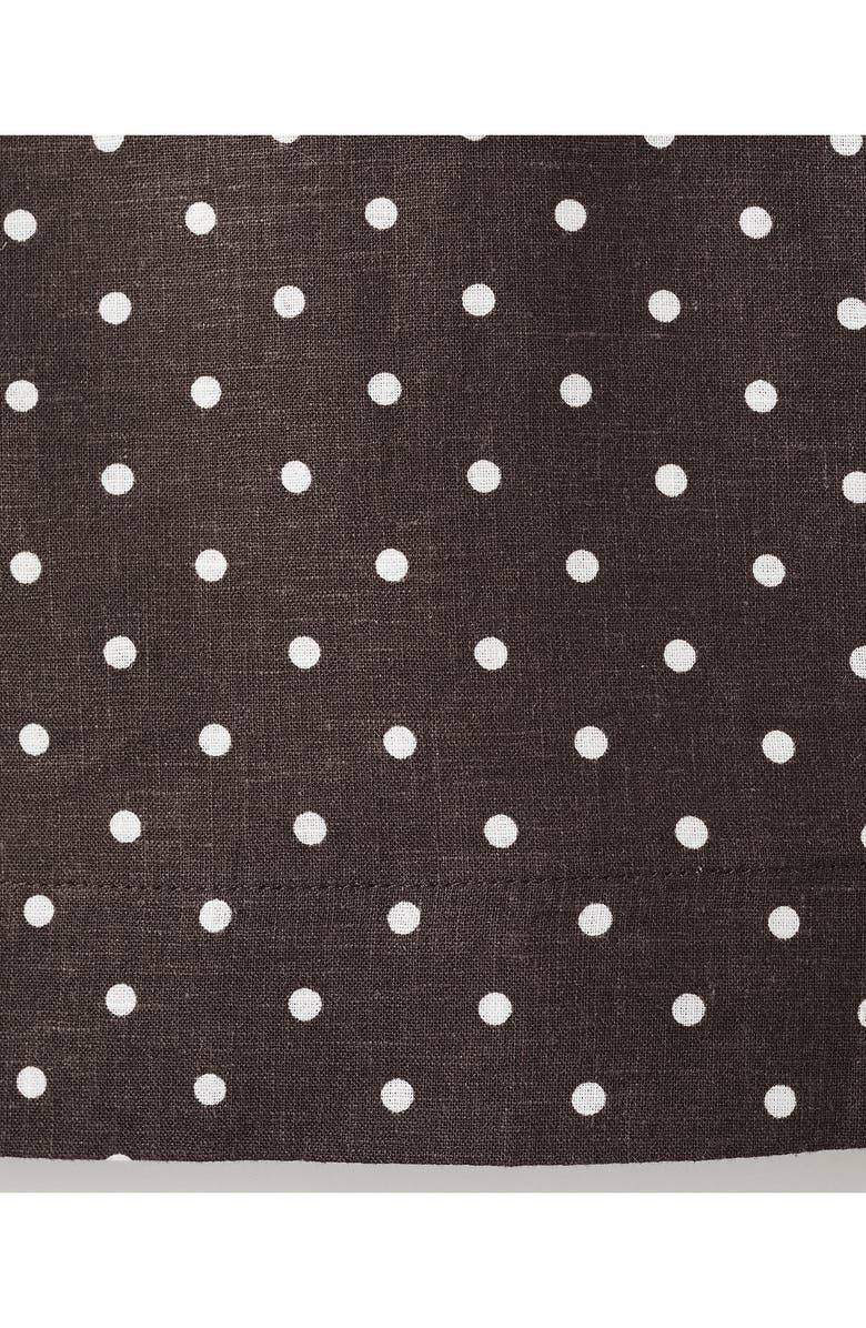 MANGO Polka Dot Sleeveless Linen Blend Crop Top, Alternate, color, 