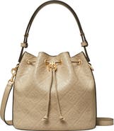 Tory Burch T Monogram Debossed Bucket Bag
