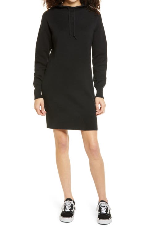 Long Sleeve Hoodie Sweater Dress