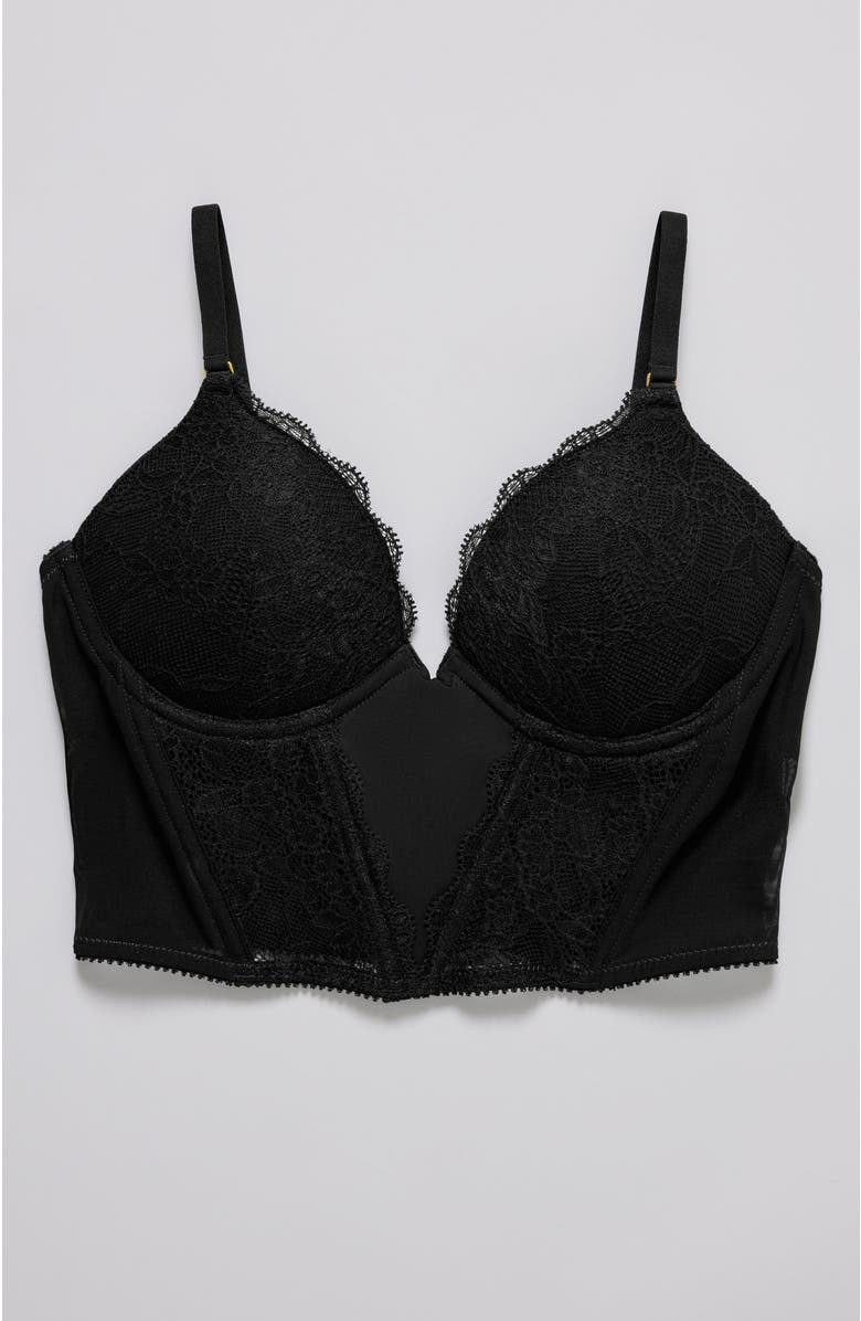 Pepper Lace Lift Up Corset Top, Alternate, color, Black