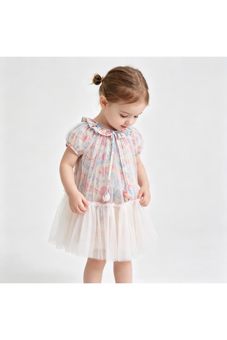 Ayla Blossom Tulle Dress, Alternate, color, Pink