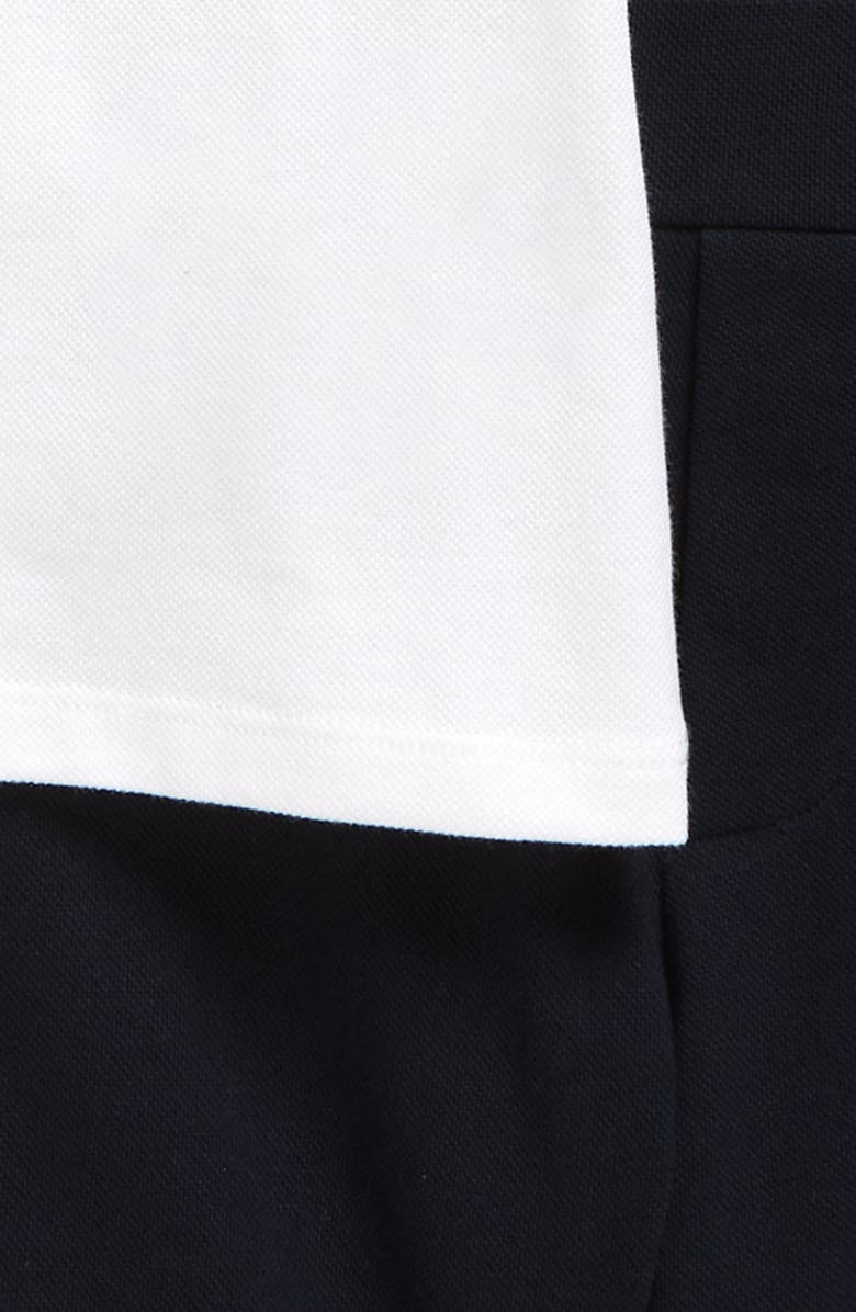 Moncler Kids' Tipped Stretch Piqué Polo & Shorts Set, Alternate, color, 