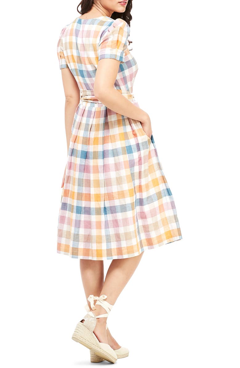 Gal Meets Glam Collection Poppy Button Down Shirtdress, Alternate, color, 