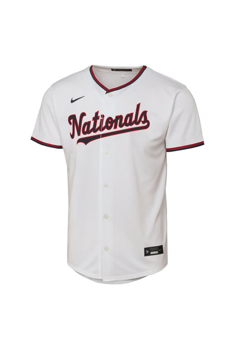 Youth Nike CJ Abrams White Washington Nationals Home Replica Player Jersey, Alternate, color, White