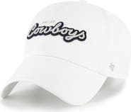 '47 Women's '47 White Dallas Cowboys Trendy Script Clean Up Adjustable Hat