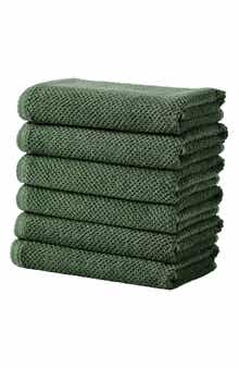 Woven & Weft Set of 6 Textured Hand Towels