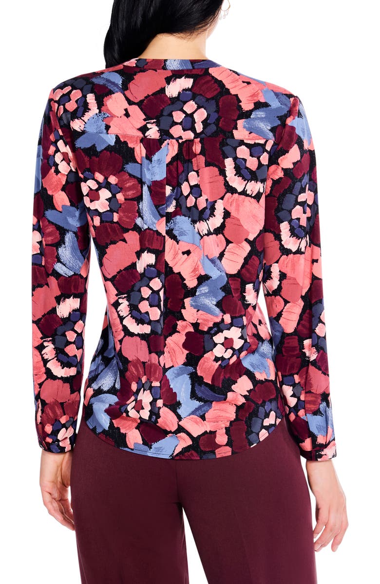 NIC+ZOE Autumn Bloom Live-In Top, Alternate, color, Red Multi
