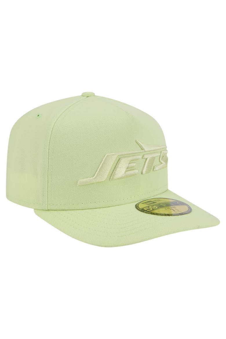 Men's New Era Green New York Jets Color Pack A-Frame 59FIFTY Fitted Hat, Alternate, color, Green