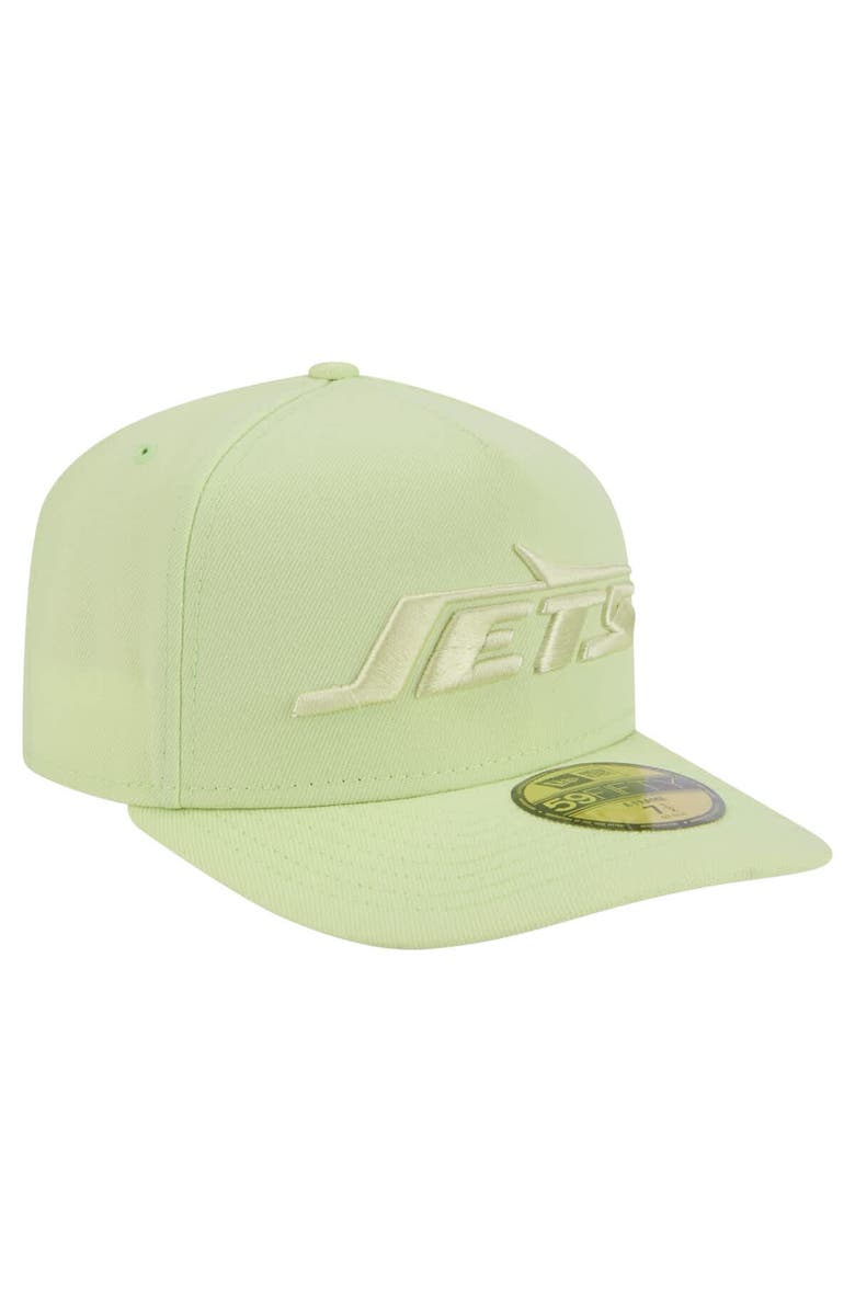 New Era Men's New Era Green New York Jets Color Pack A-Frame 59FIFTY Fitted Hat, Alternate, color, Green