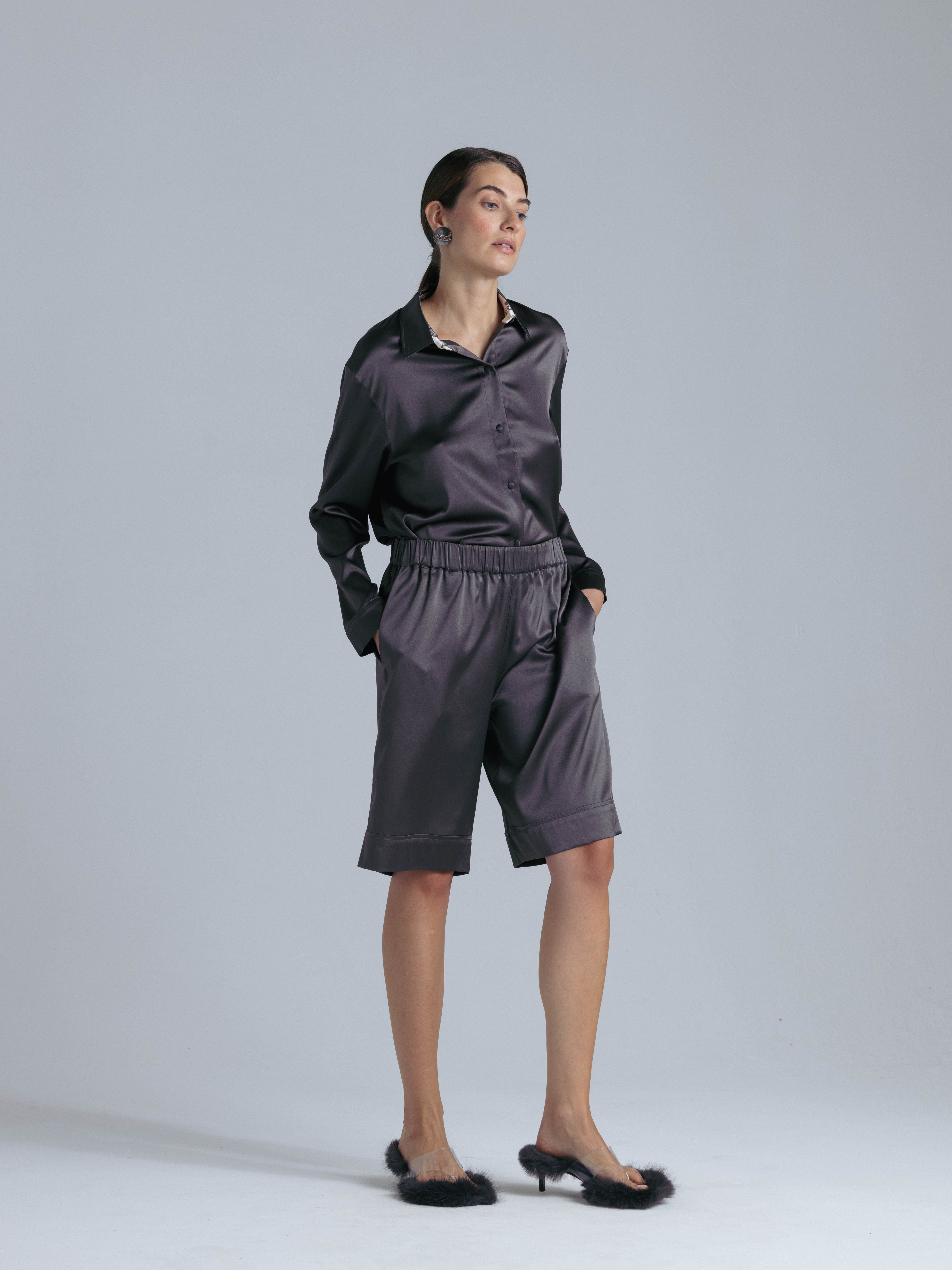 Silk Bermuda Shorts - image 2