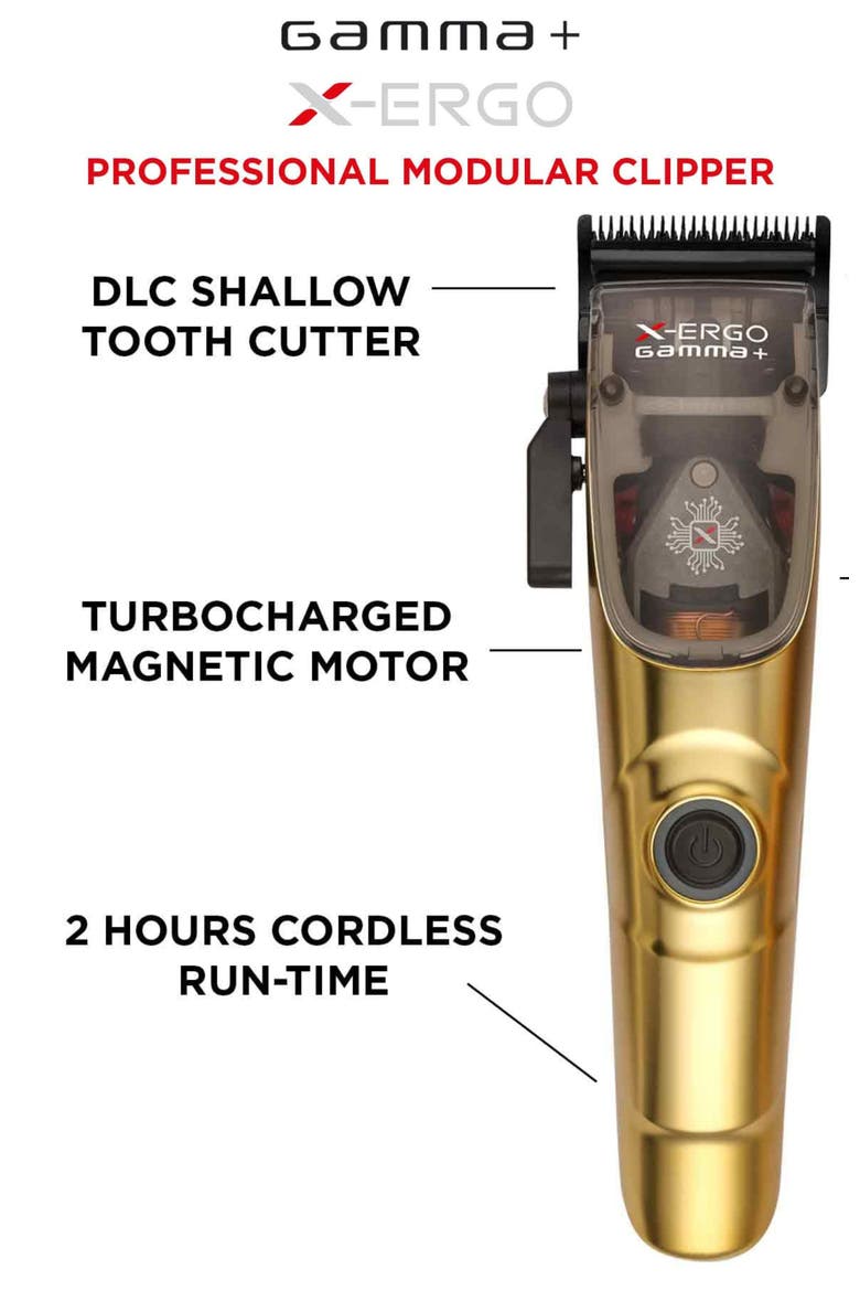 X-Ergo Professional Cordless Hair Clipper, Alternate, color, Silver