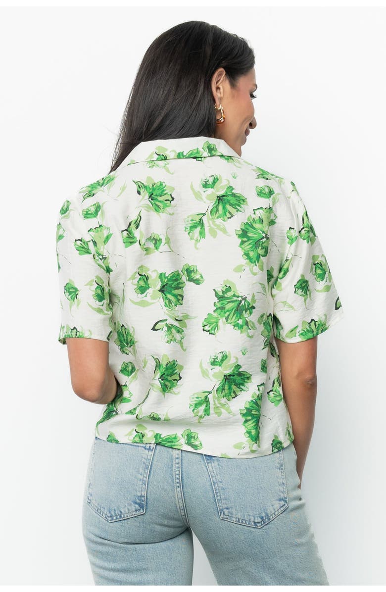 Baltic Børn Mar Button Up Top, Alternate, color, Green Floral