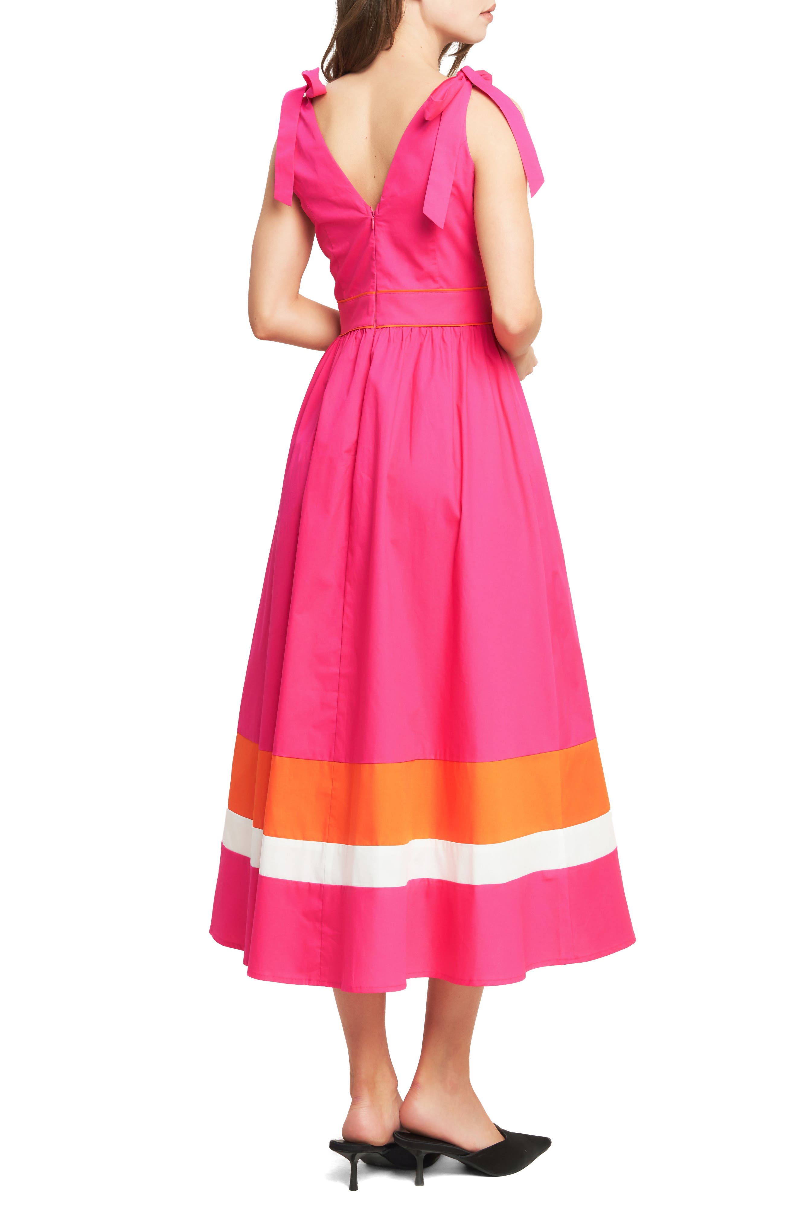 Bow Shoulder Midi Dress - image 2