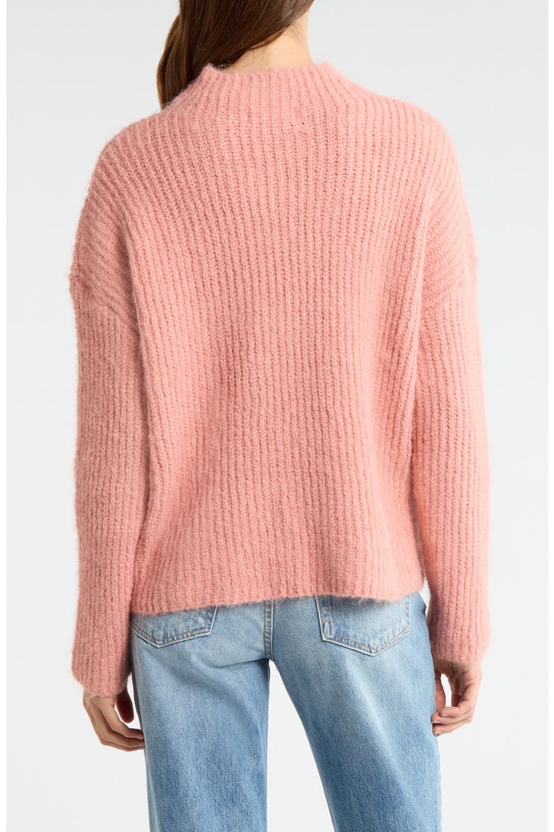 Mock Neck Sweater, Alternate, color, MAUVE
