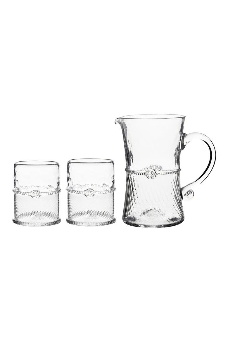 Graham Glass & Pitcher Set, Main, color, CLEAR