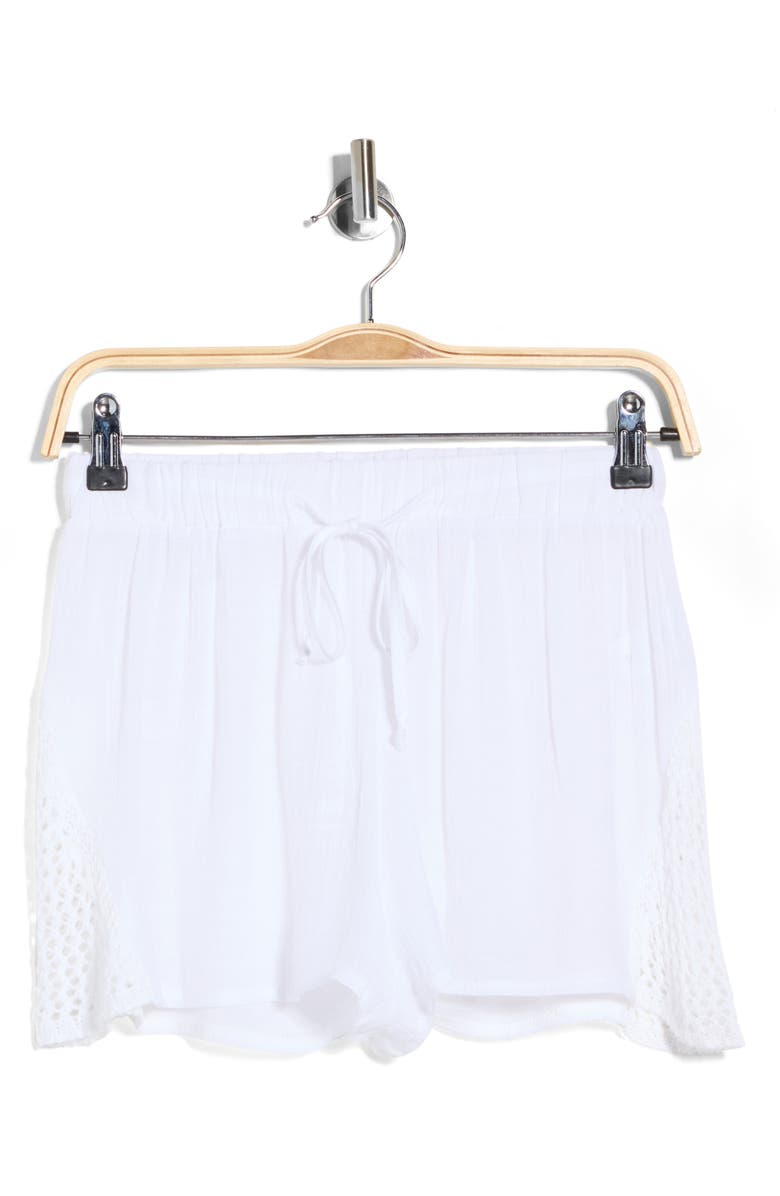 Elan Cover-Up Shorts, Alternate, color, White