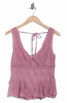 Madden Girl V-Neck Lace Top