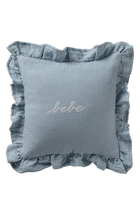 Bebe Ruffle Cotton Gauze Accent Pillow Sham