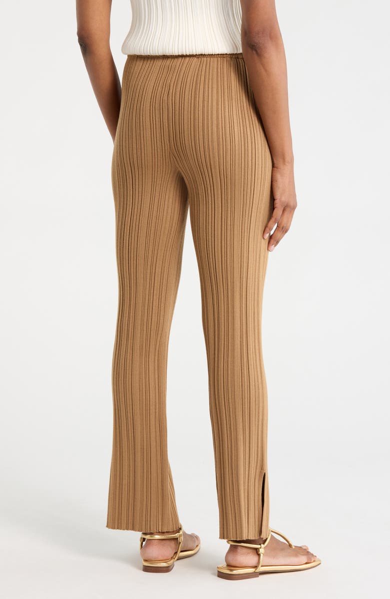 JASON WU Rib Sweater Pants, Alternate, color, Bistre