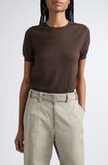 Acne Studios Superfine Silk Blend Keyhole Top