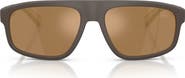 Burberry BE4501U 57mm Rectangle Sunglasses