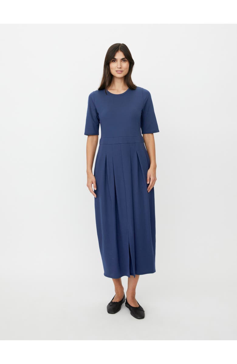 Masai Copenhagen MaNaelisa Pleated Midi Dress, Main, color, Navy Blazer