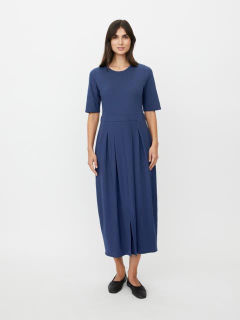 MaNaelisa Pleated Midi Dress
