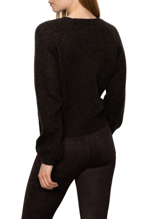 Sanctuary Cozy Moment Pointelle Sleeve Detail Sweater In Multi