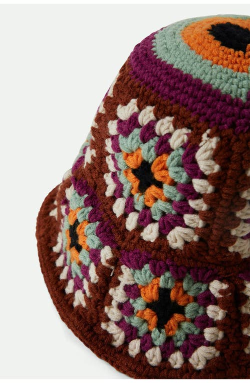 Brixton Knit Bucket Hat In Purple