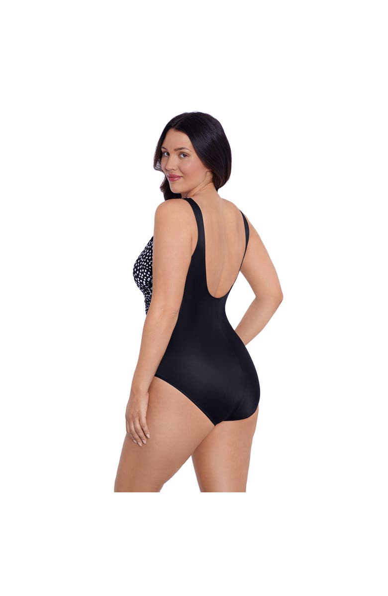 Trimshaper New Jean V-Neckline One-Piece Control Swimsuit, Alternate, color, Funfetti