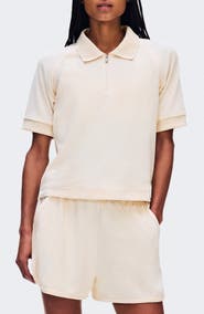 On Courtside Cotton Blend Terry Polo