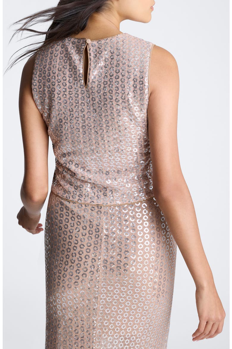Sequin Crop Tank, Alternate, color, SILVER/ NUDE