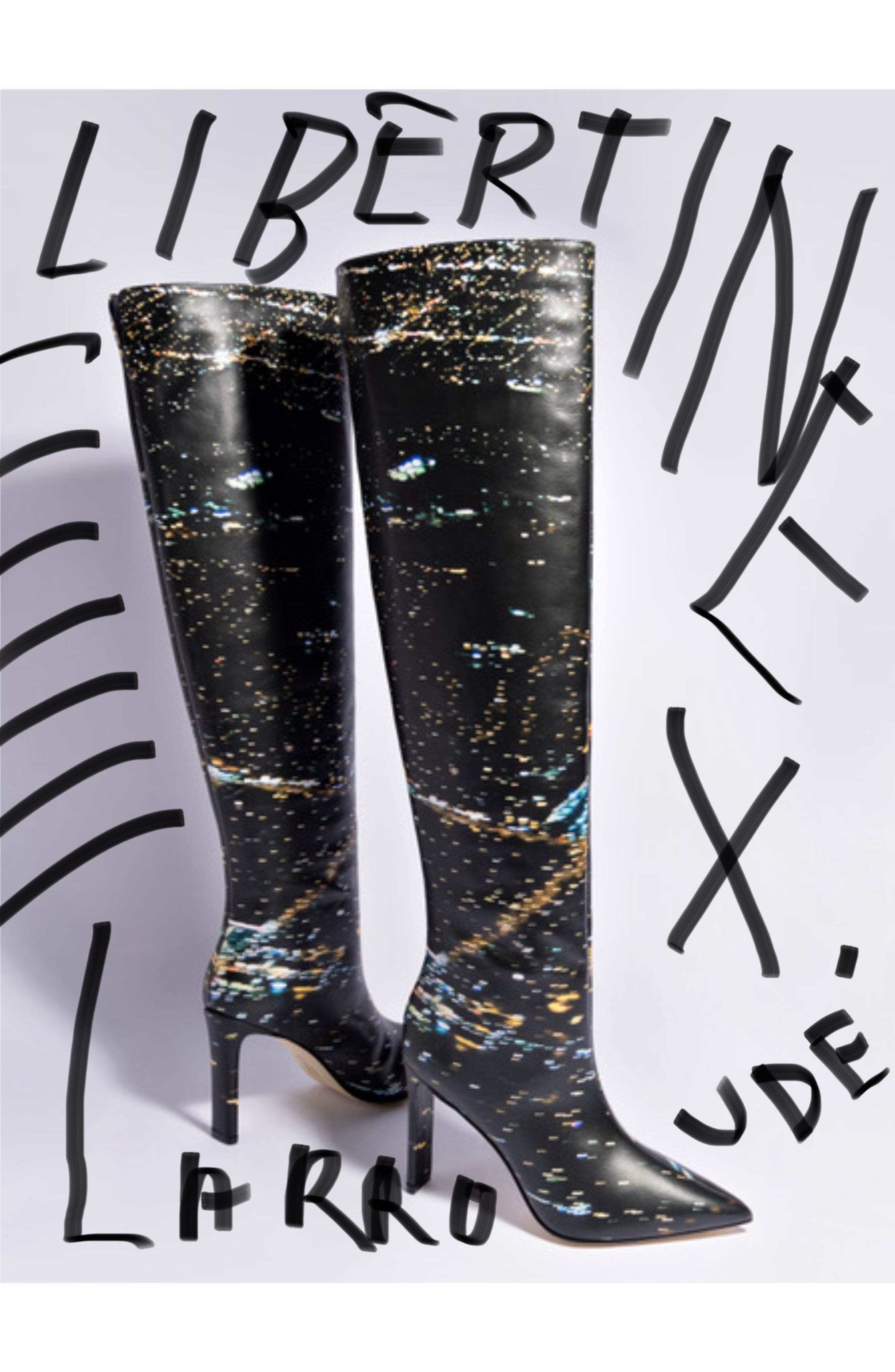 Larroudé x Libertine Boot, Alternate, color, Black