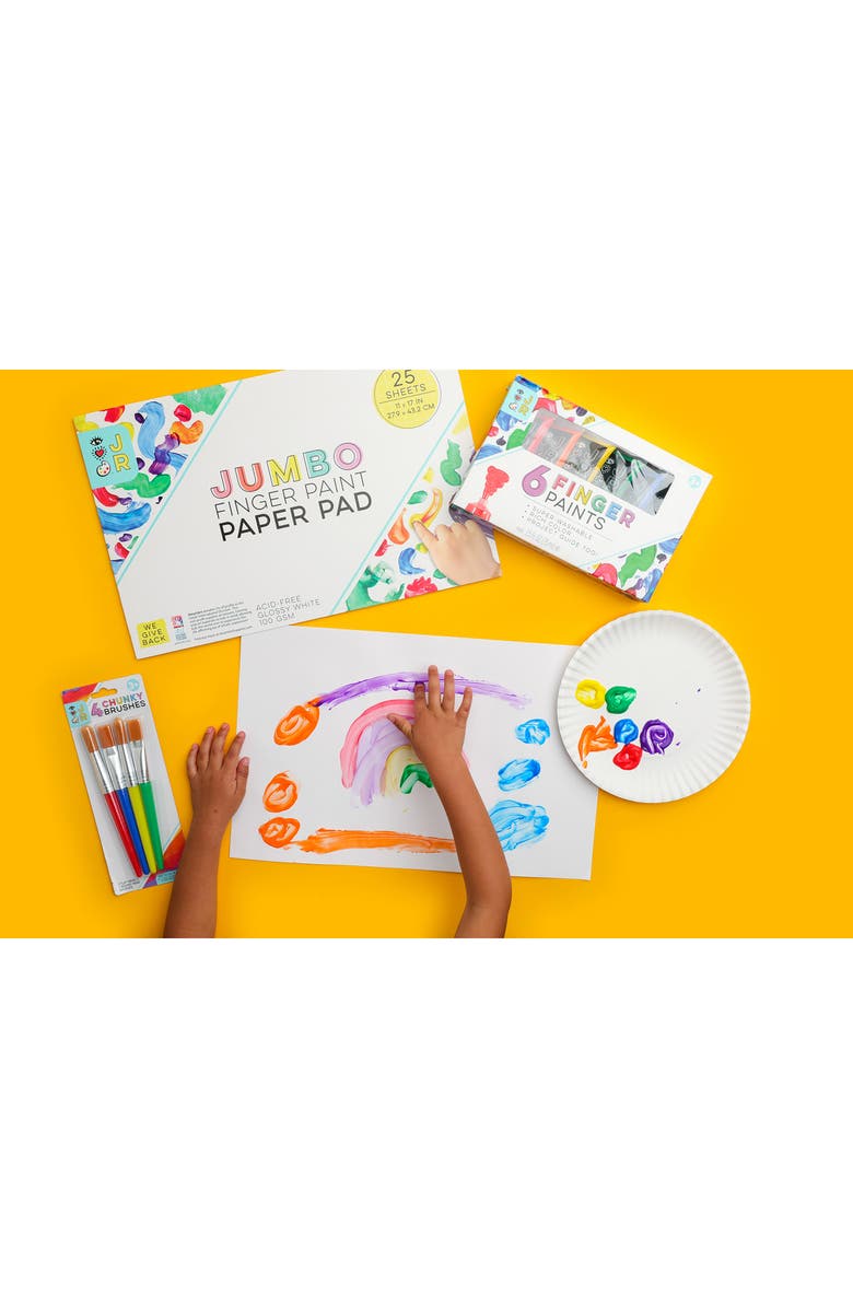 BRIGHT STRIPES Junior Finger Painting Set, Alternate, color,