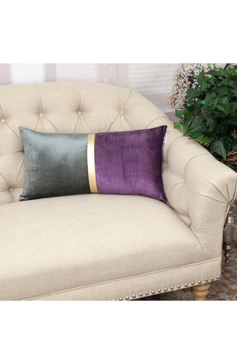 PARKLAND COLLECTION Myra Throw Pillow, Alternate, color, Purple