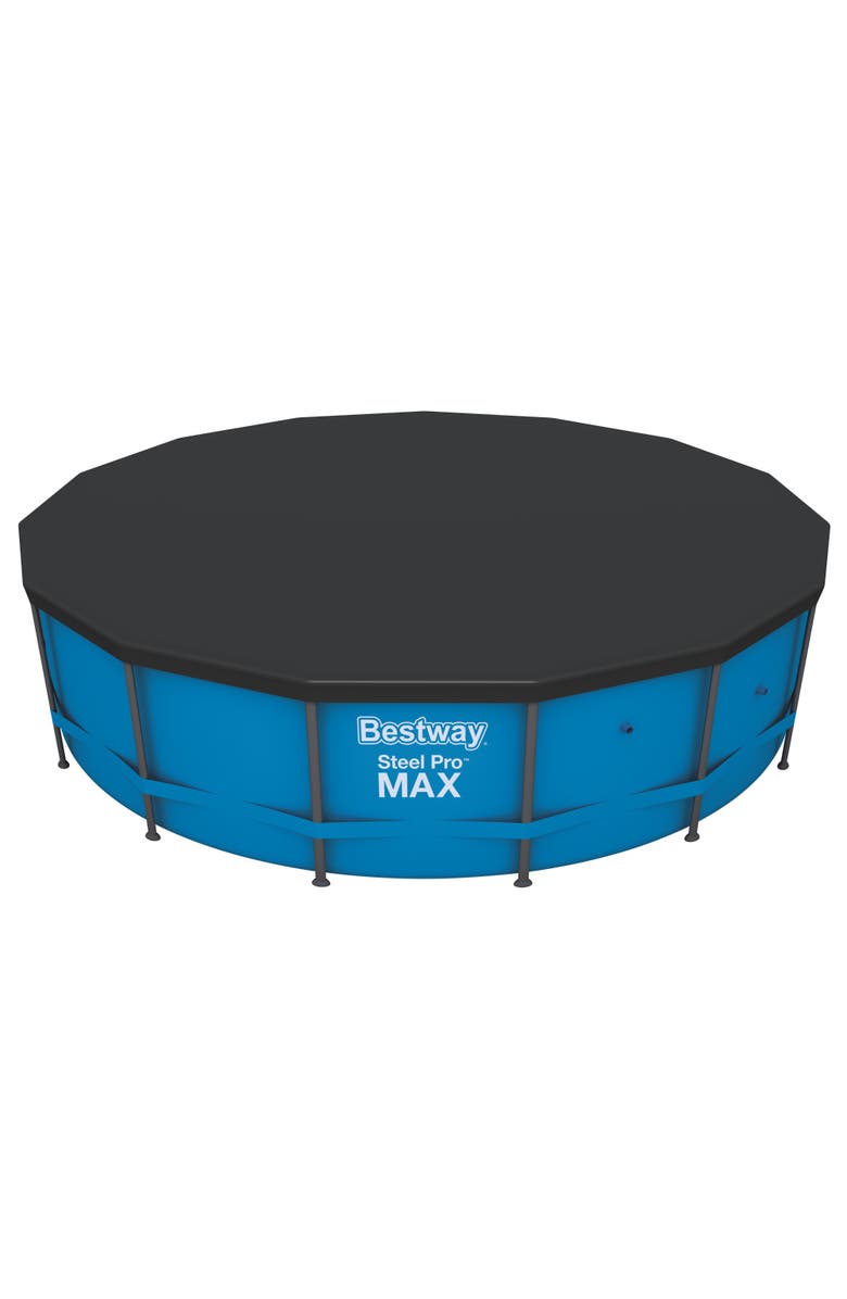 Flowclear Bestway 14' Black Pool Cover in Black for Pro Frame Pools, Main, color, 