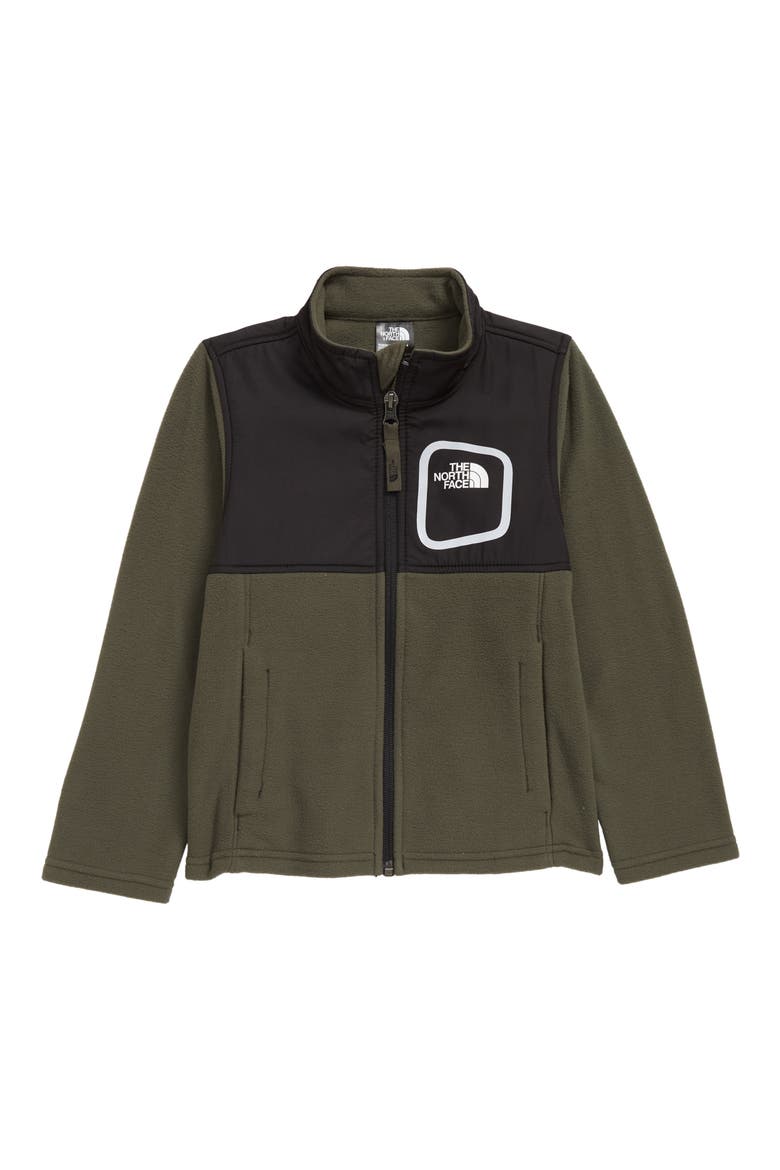 Peril Glacier Microfleece Track Jacket, Main, color, NEW TAUPE GREEN/ TNF BLACK