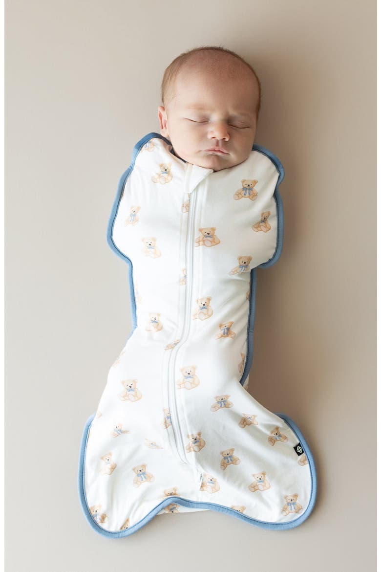 Teddy Bear 0.5 TOG Swaddle Bag, Alternate, color, TEDDY BEAR