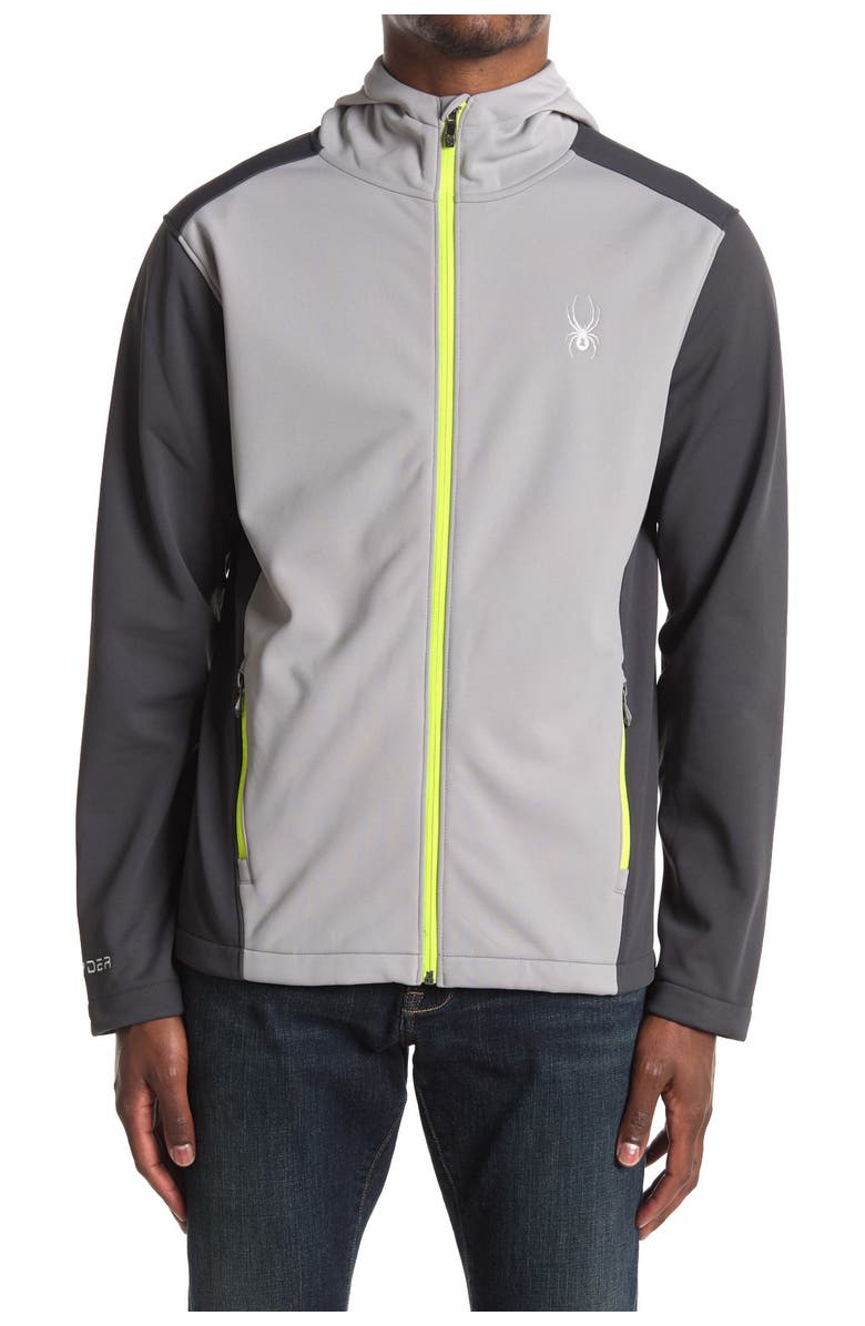Spyder Hooded Soft Shell Jacket, Alternate, color, 